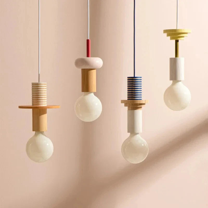 Nordic Wood LED Pendant Light