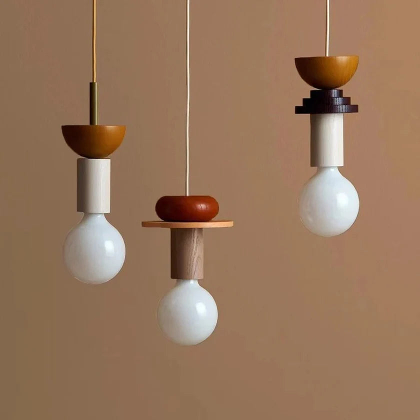 Nordic Wood LED Pendant Light