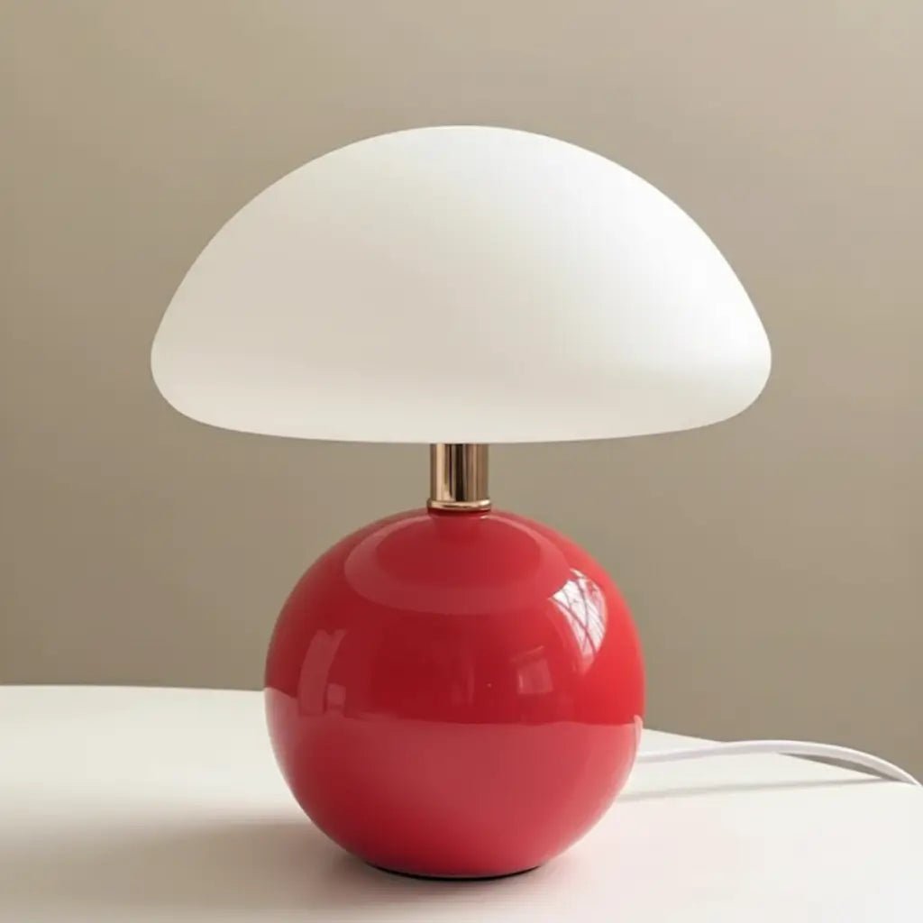 Mushroom LED Table Lamp French Cream - TheOrivana