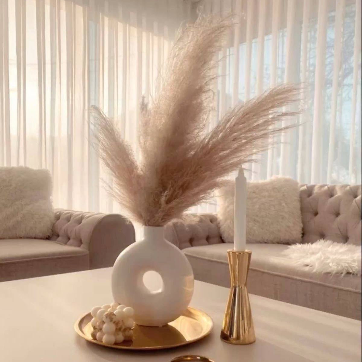 Artificial Pampas Grass - Set of 10