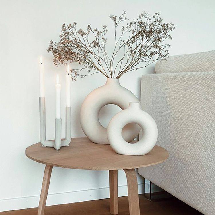 Nordic Donut Ceramic Vase