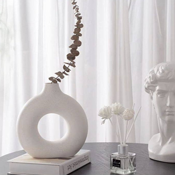 Nordic Donut Ceramic Vase
