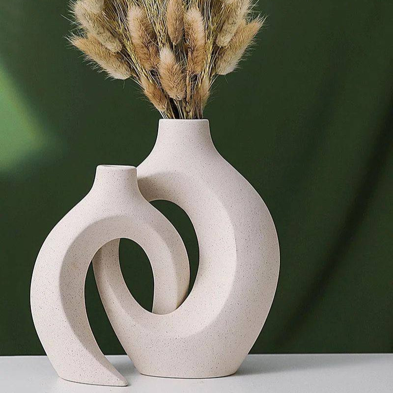 Abstract Nordic Ceramic Vase