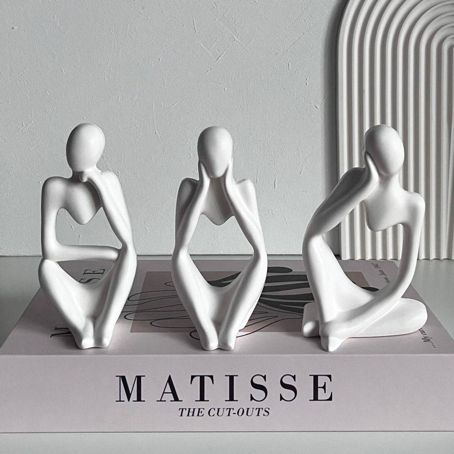Luxury Abstract Sculpture - Set of 3