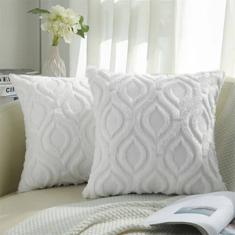 Cozy Textured Cushion Covers - Set of 2