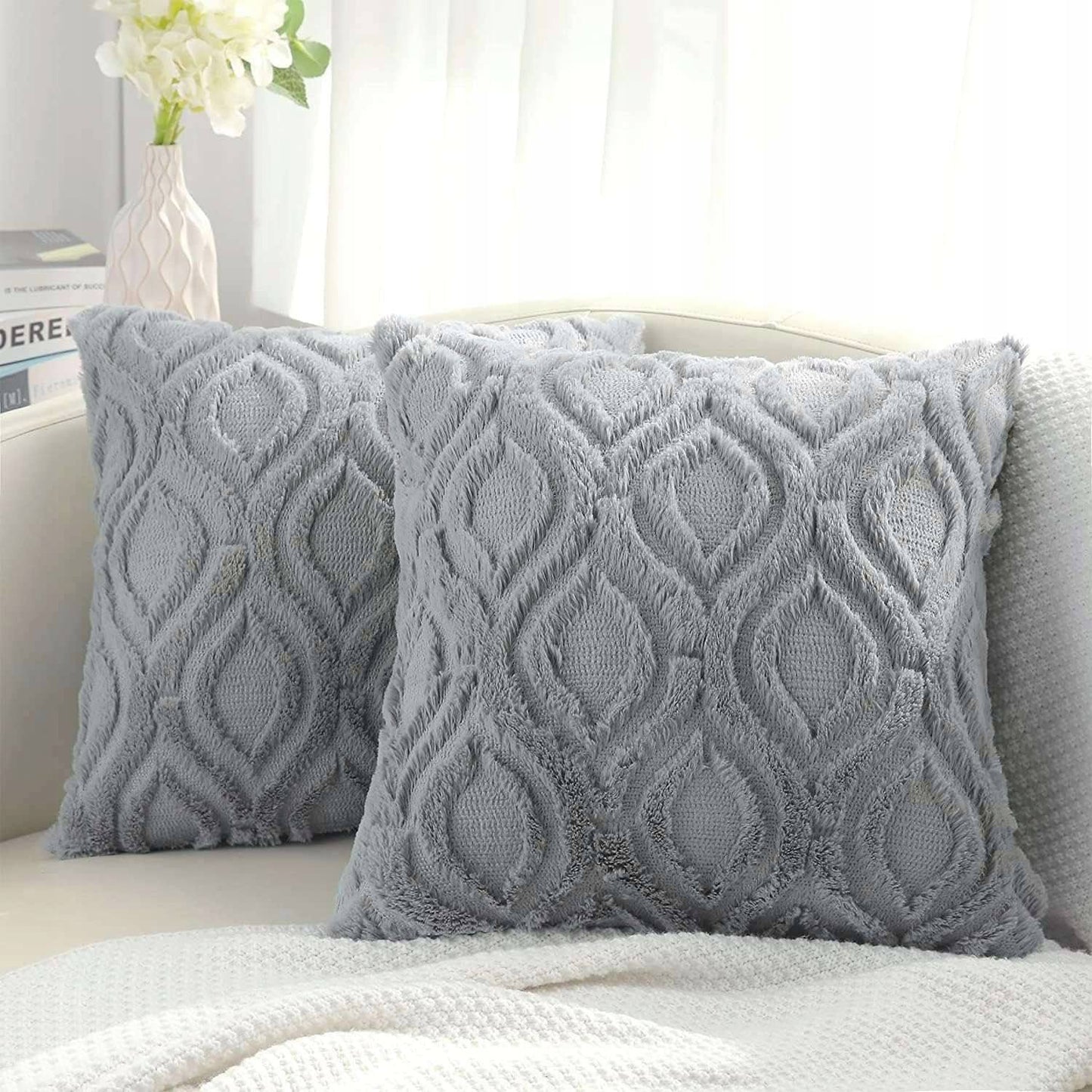 Cozy Textured Cushion Covers - Set of 2