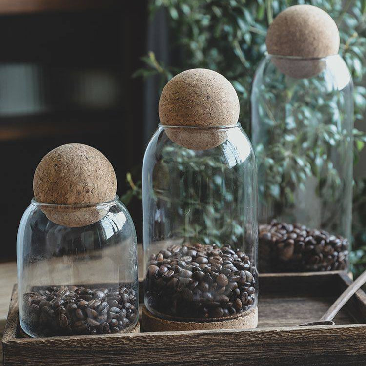 Glass Storage Jars - Set of 3