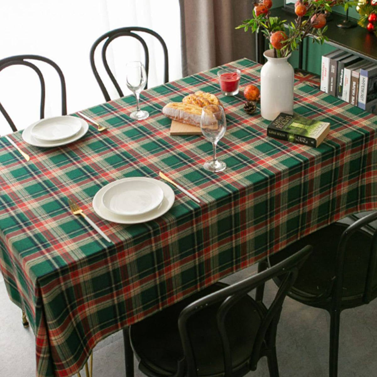 Stylish Checkered Tablecloth