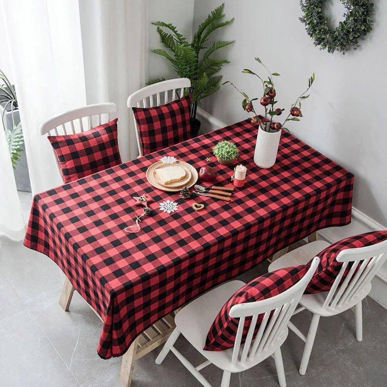 Stylish Checkered Tablecloth