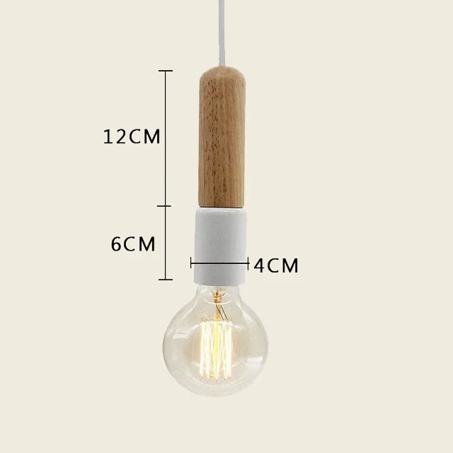 Nordic Wood LED Pendant Light