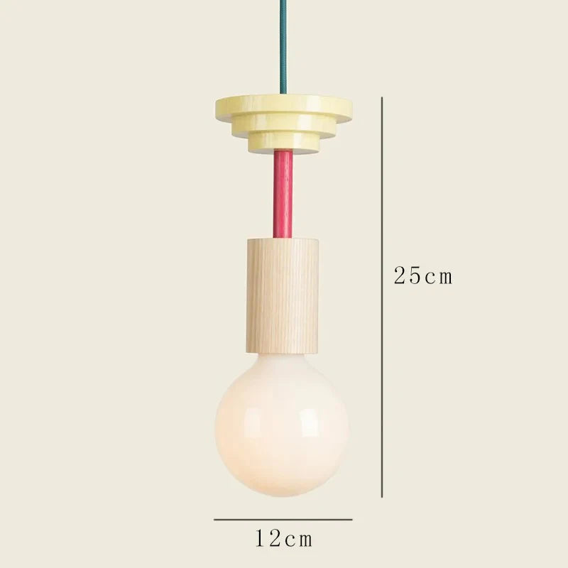 Nordic Wood LED Pendant Light