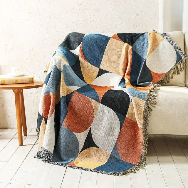 Boho Woven Throw Blanket