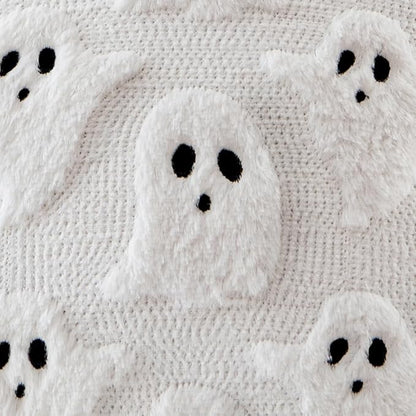 Halloween Skull, Ghost & Pumpkin Cushion Cover