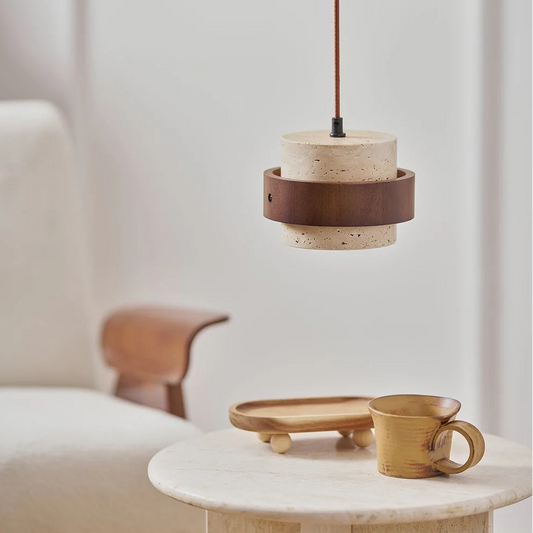 Retro Stone Wabi-Sabi Pendant Light