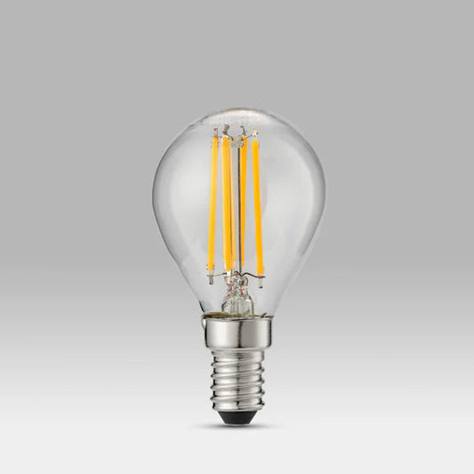 LED Filament Bulbs E14 G45, 4W Warm White - Set of 6