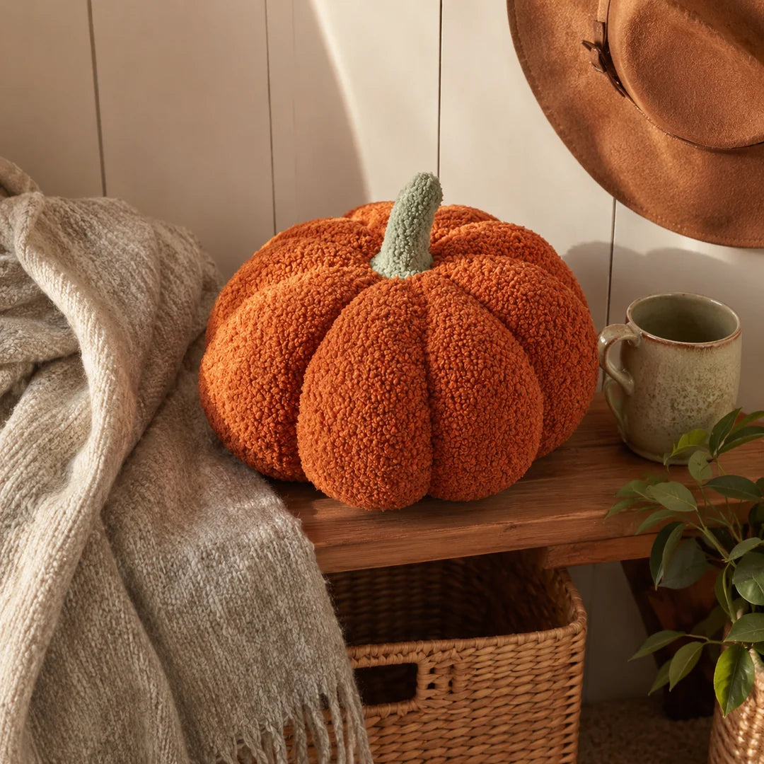 Plush Pumpkin Decorative Cushion