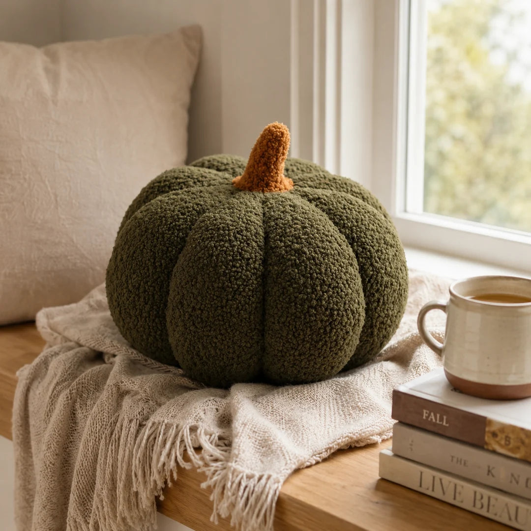 Plush Pumpkin Decorative Cushion