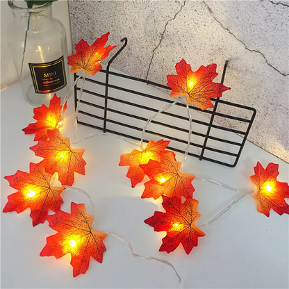 Maple Leaf LED Garland Lights - TheOrivana