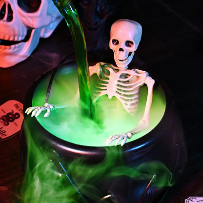 Witch Cauldron with LED Light & Fog Mist Maker - TheOrivana