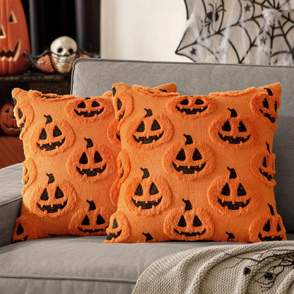 Orange Lantern Halloween Cushion Cover - TheOrivana