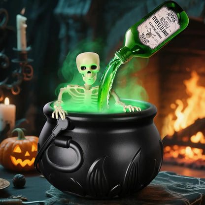 Witch Cauldron with LED Light & Fog Mist Maker - TheOrivana