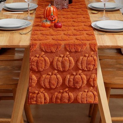 Orange Pumpkin Table Runner - TheOrivana