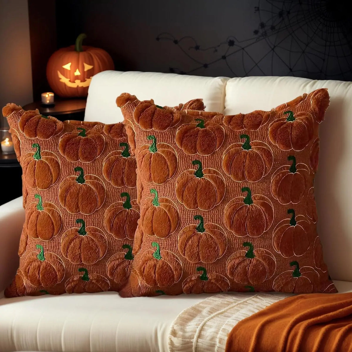 Rust Vine Halloween Cushion Cover - TheOrivana