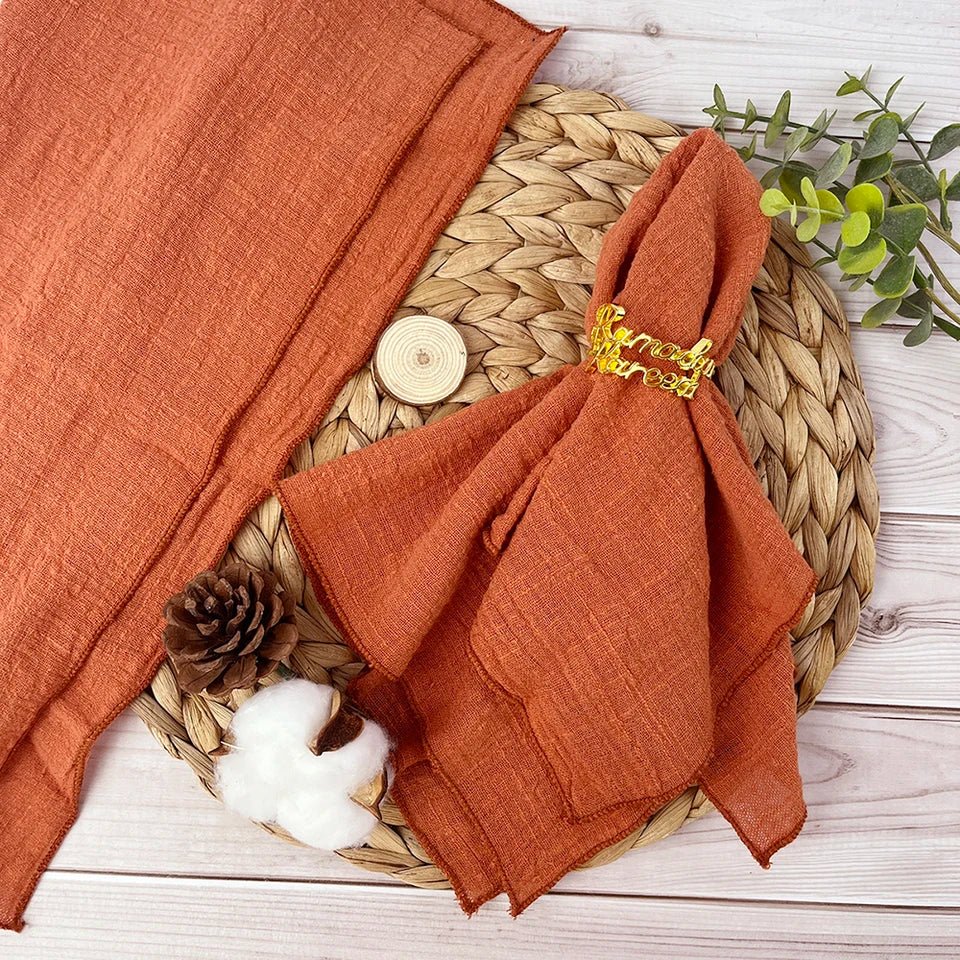 Cotton Cloth Napkins - Set of 6 - TheOrivana