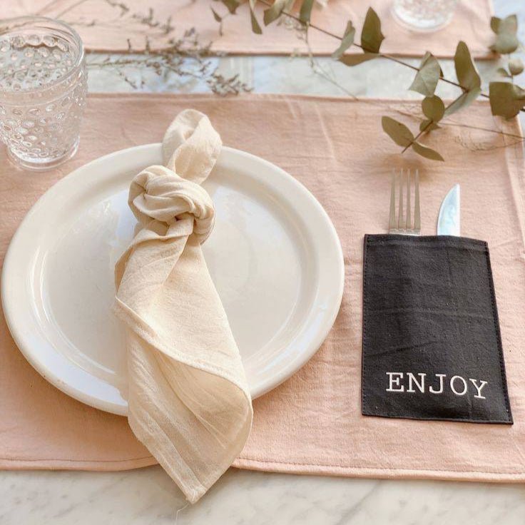 Cotton Cloth Napkins - Set of 6 - TheOrivana