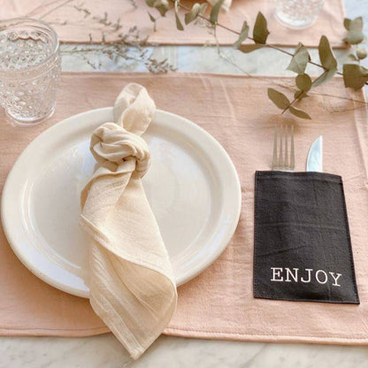 Cotton Cloth Napkins - Set of 6 - TheOrivana