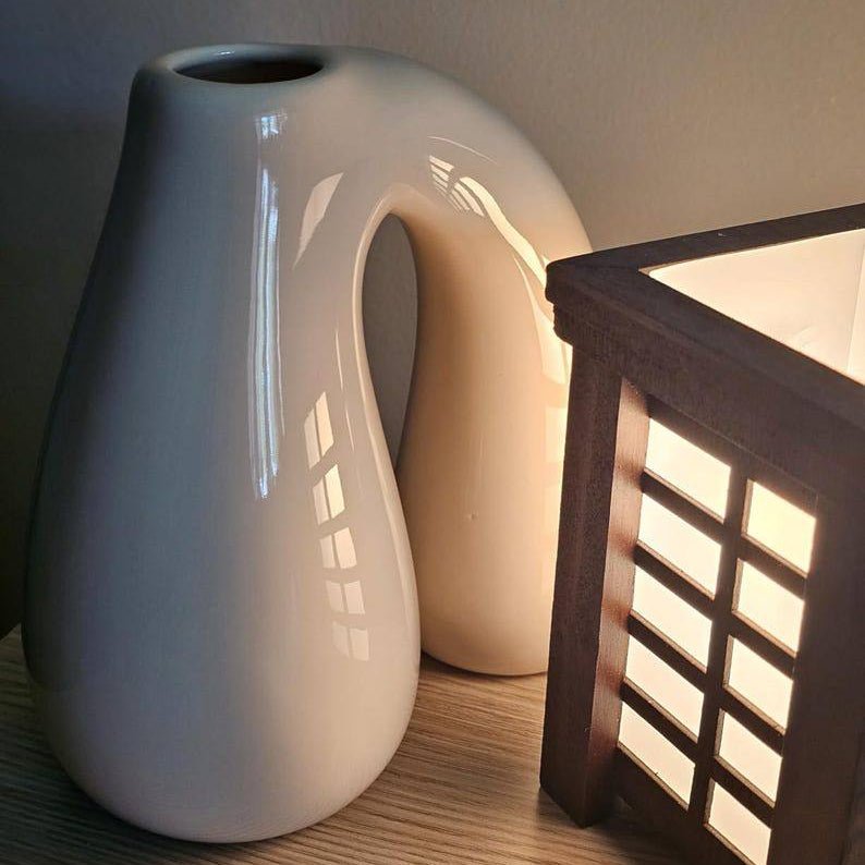 Creative N - Shape Ceramic Vase - TheOrivana