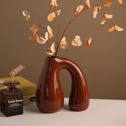 Creative N - Shape Ceramic Vase - TheOrivana