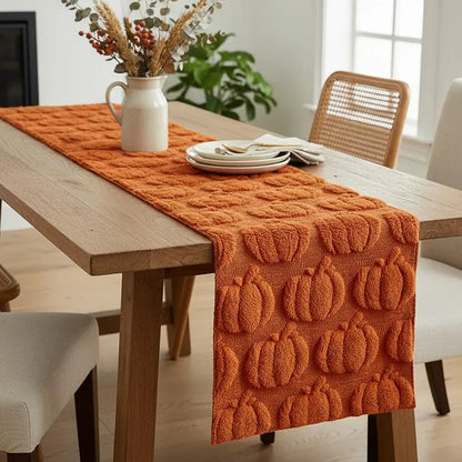 Ghost & Pumpkin Halloween Table Runner