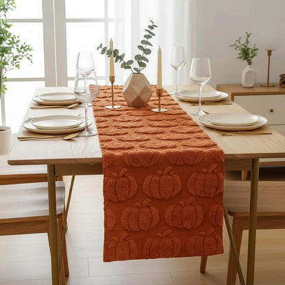 Ghost & Pumpkin Halloween Table Runner