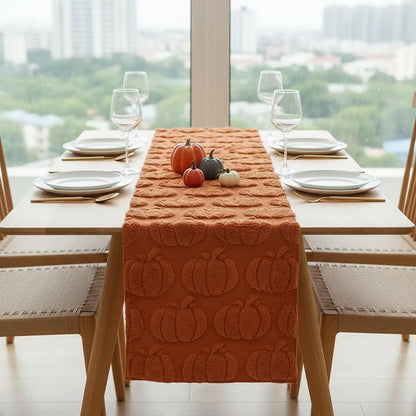 Ghost & Pumpkin Halloween Table Runner