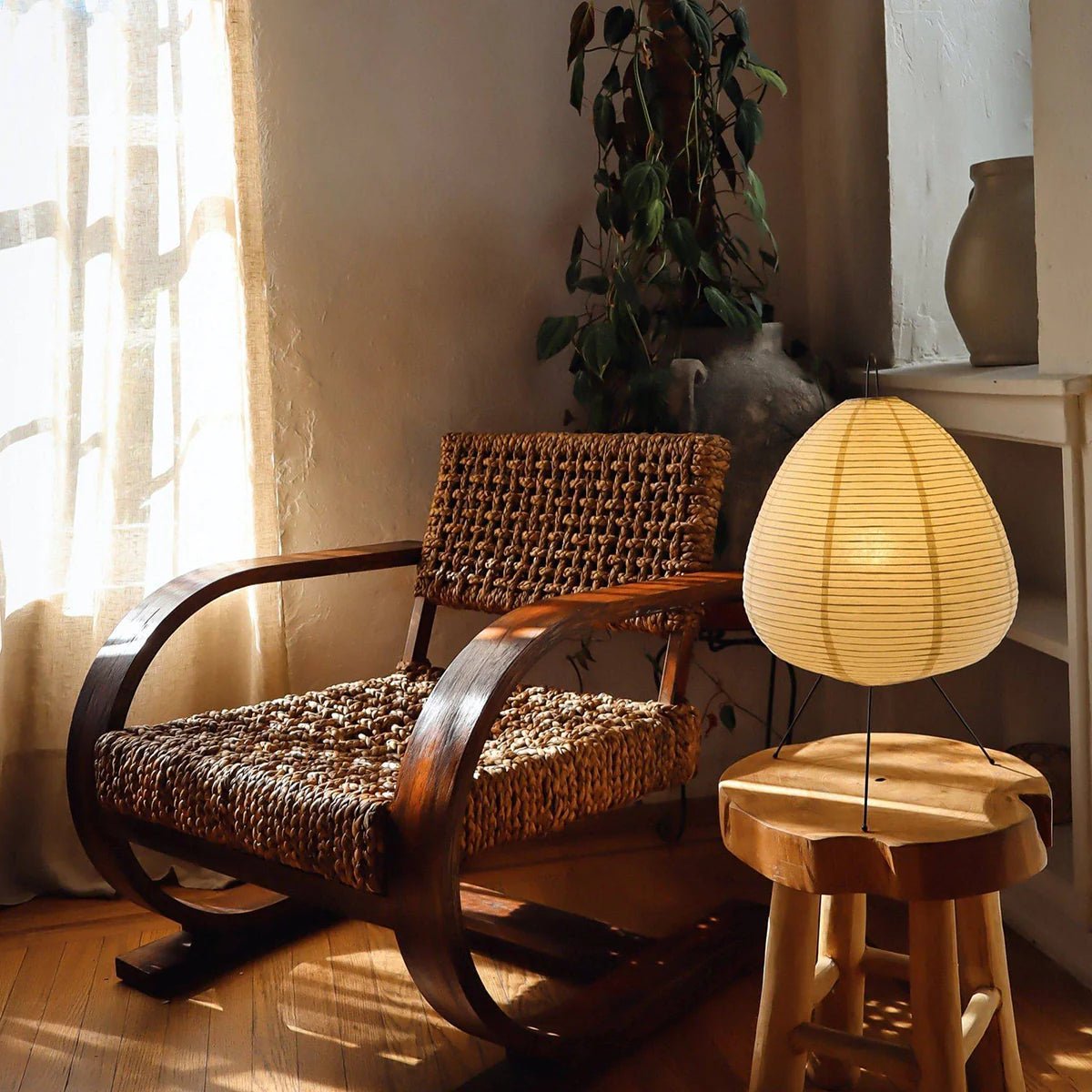 Japanese Design Rice Paper Lamp - TheOrivana