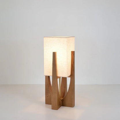 Japanese Wabi Sabi Wooden Floor Lamp - TheOrivana