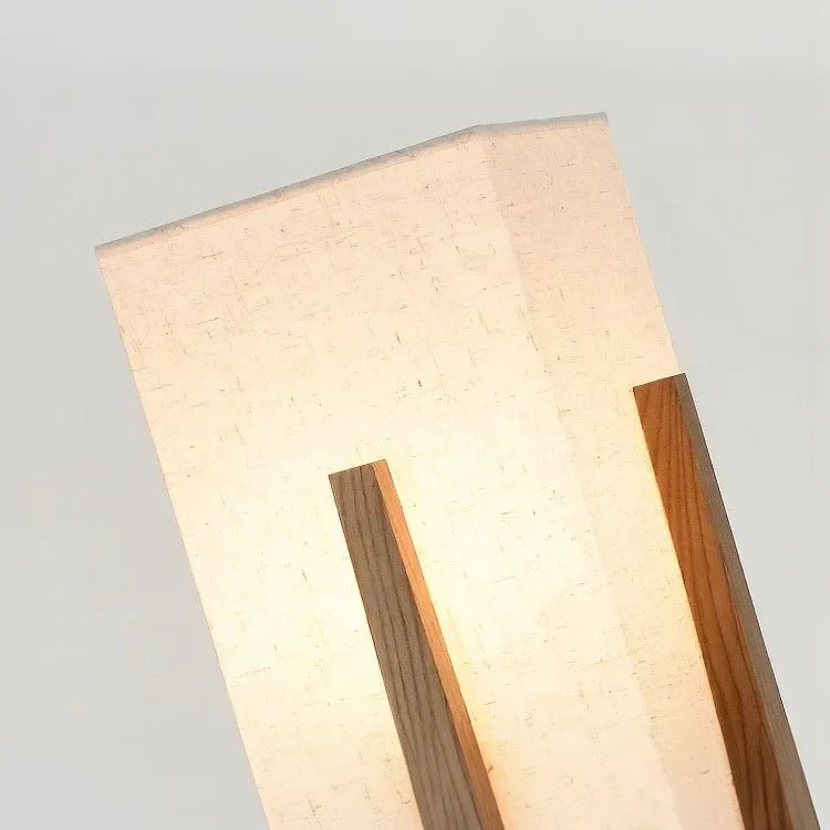Japanese Wabi Sabi Wooden Floor Lamp - TheOrivana