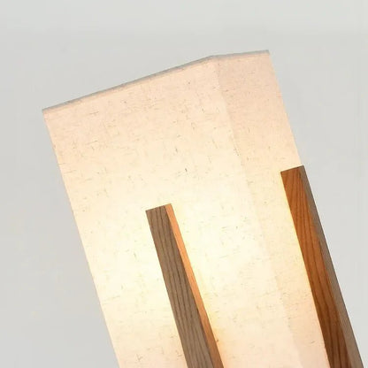 Japanese Wabi Sabi Wooden Floor Lamp - TheOrivana