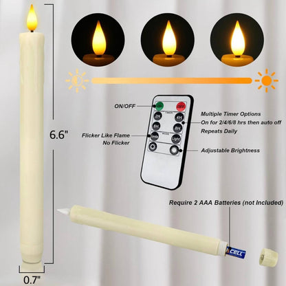 LED Elegant Candles - Set of 6 - TheOrivana