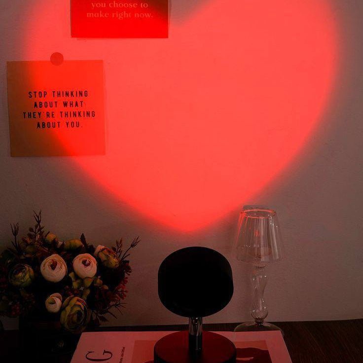 LED Heart Projection Lamp - Set of 3 - TheOrivana