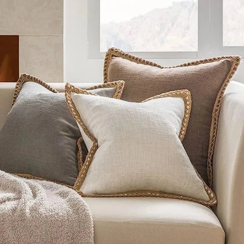 Linen Cushion Covers - Set of 2 - TheOrivana