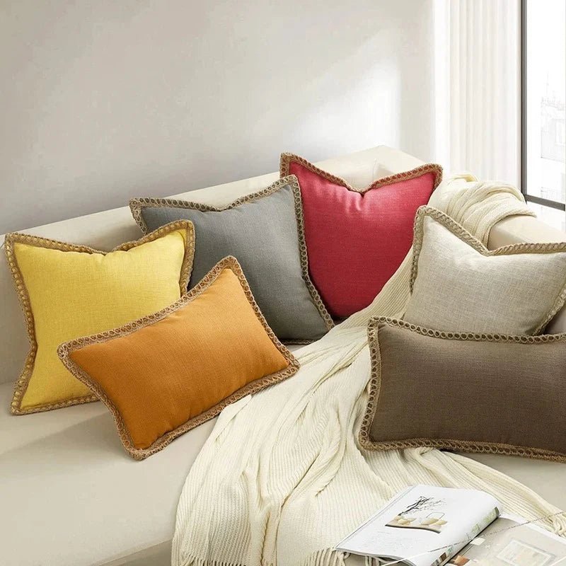 Linen Cushion Covers - Set of 2 - TheOrivana