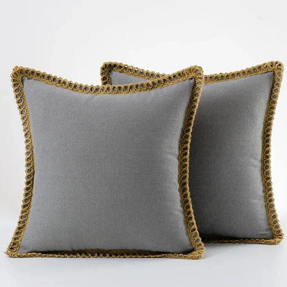 Linen Cushion Covers - Set of 2 - TheOrivana
