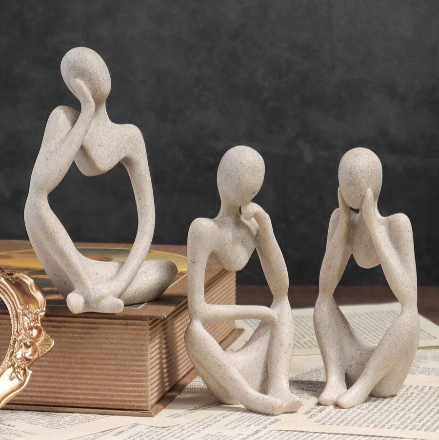 Luxury Abstract Sculpture - Set of 3 - TheOrivana