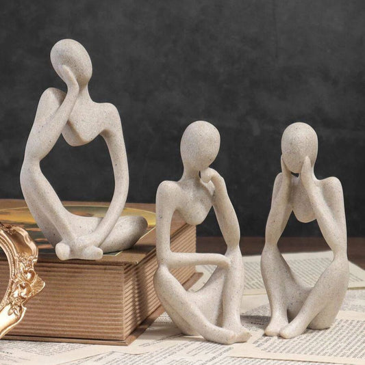 Luxury Abstract Sculpture - Set of 3 - TheOrivana