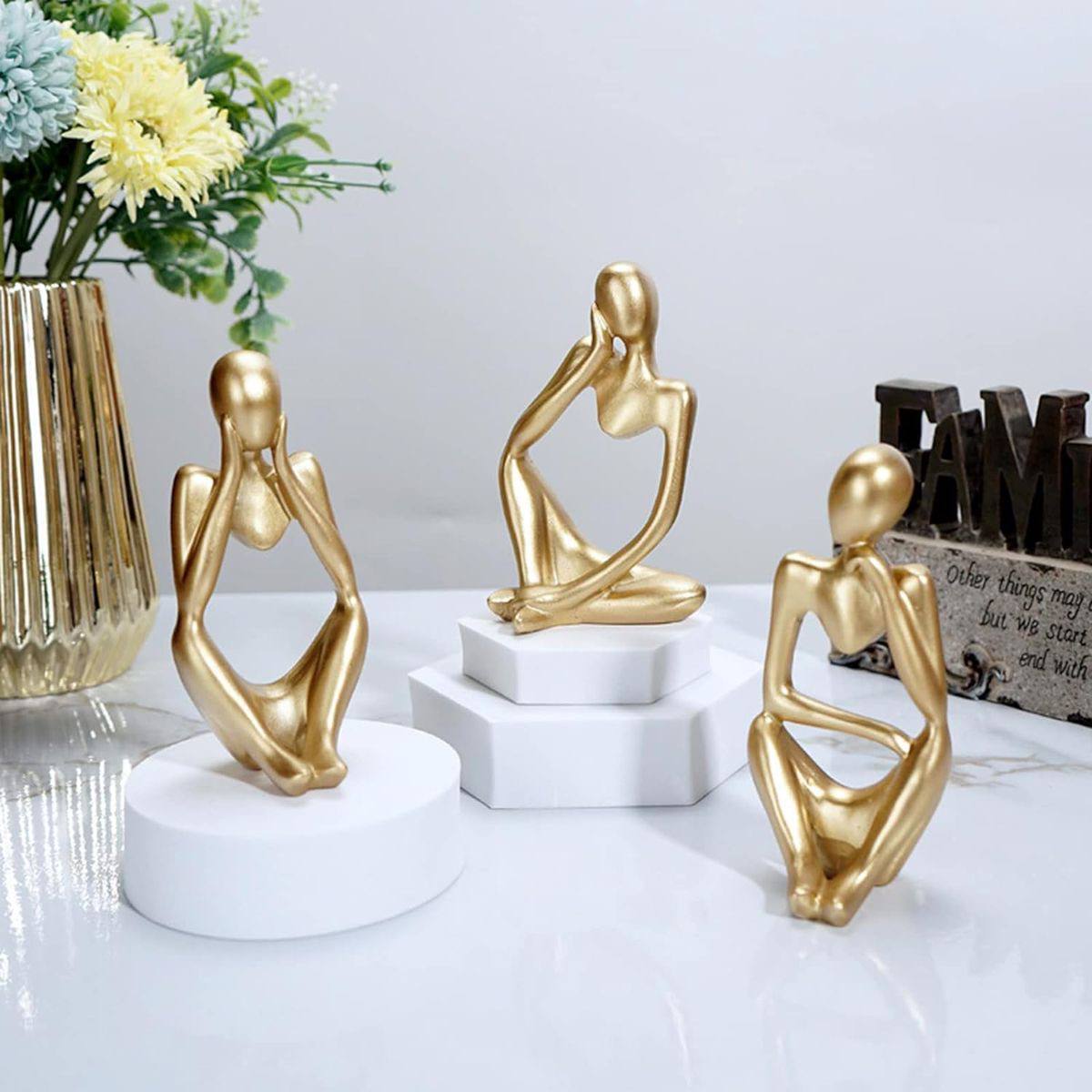 Luxury Abstract Sculpture - Set of 3 - TheOrivana
