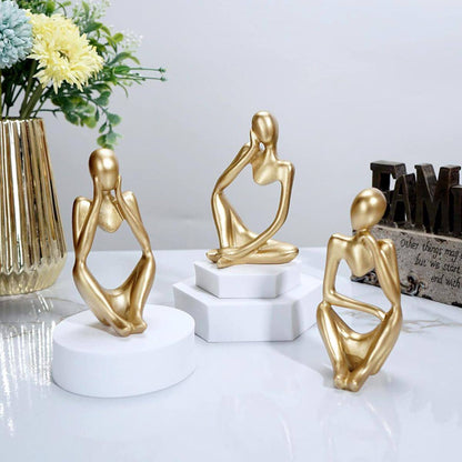 Luxury Abstract Sculpture - Set of 3 - TheOrivana