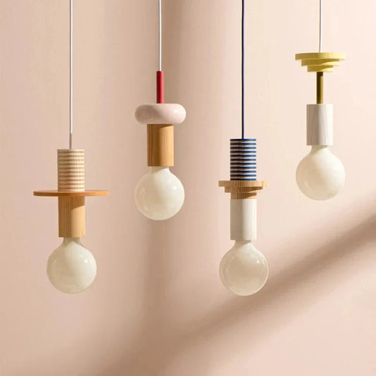Nordic Wood LED Pendant Light
