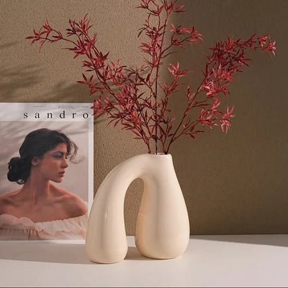 Nami N-Shape Ceramic Vase